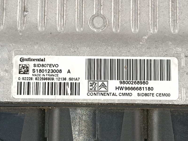 Recambio de centralita para peugeot 308 1.6hdi 9h05 112cv 6velocidades referencia OEM IAM 9800268980 S180123008A SID807EVO