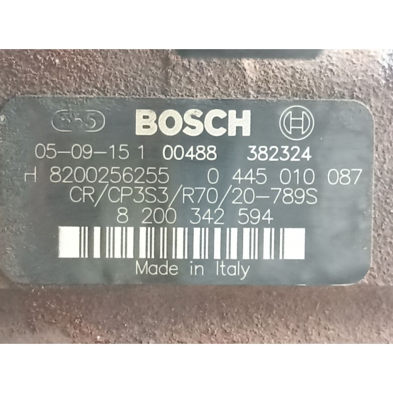 Recambio de bomba inyectora diesel para renault megane 1.9 dci grand tour referencia OEM IAM 8200256255 0445010087 