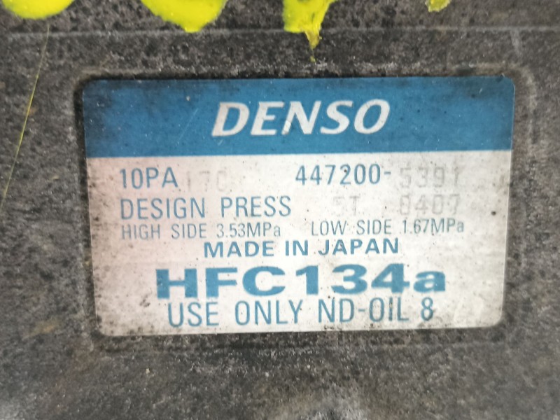 Recambio de compresor aire acondicionado para tata safari 1.9 d referencia OEM IAM 4472005391 10PA170 