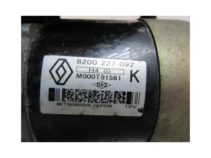 Recambio de motor arranque : renault modus : 1.5 dci (81,58cv) [2004] para renault modus 1.5 dci referencia OEM IAM 8200227092  