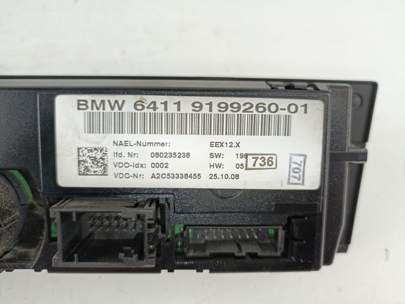 Recambio de mando calefaccion / a/a para bmw serie 1 coupe (e82) 123d referencia OEM IAM 64119199260 A2C53338455 