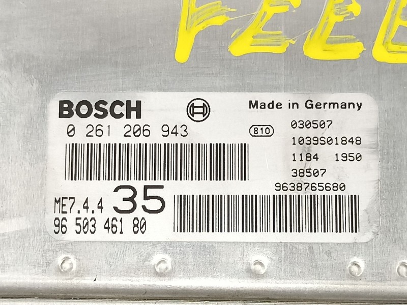 Recambio de centralita para peugeot 307 break / sw (s1) 1.6 16v cat referencia OEM IAM 9650346180  0261206943