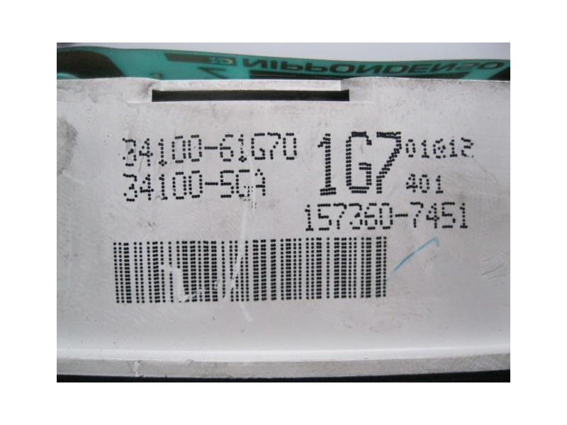 Recambio de cuadro instrumentos : suzuki baleno : 1.6 g 16v ( g16b ) [1995] para suzuki baleno 1.6 g 16v ( g16b ) referencia OEM