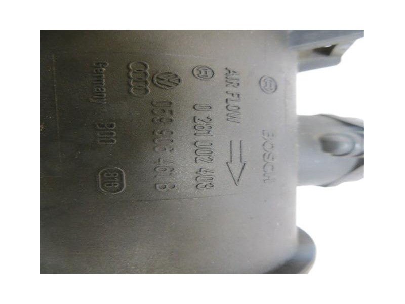 Recambio de caudalimetro : audi a6 : 2.5 td /akn (149,60cv)automatico [2000] para audi a6 2.5 td /akn automatico referencia OEM 