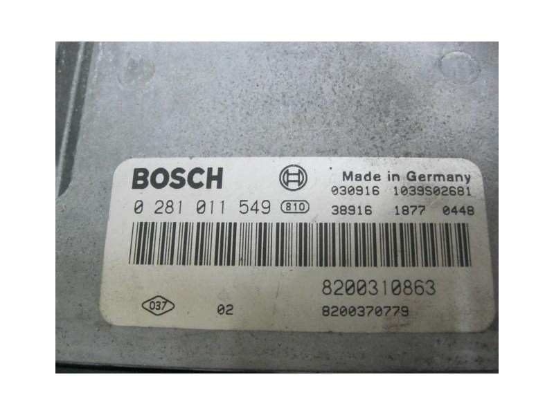 Recambio de centralita : renault megane : 1.9 dci f9q b 800 megane coupe 3p [2004] para renault megane 1.9 dci  f9q b 800 megane