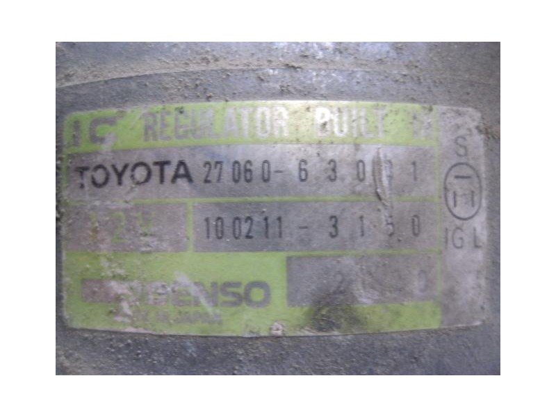 Recambio de alternador toyota supra ns 1990 para  referencia OEM IAM 270663091-NIPODENSO  