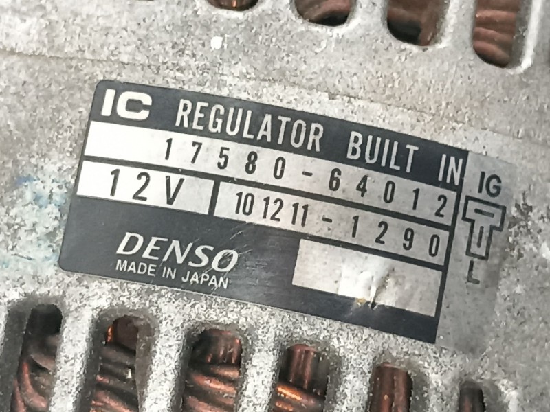 Recambio de alternador para aixam k44vba 400 d referencia OEM IAM 1758064012 1012111290 