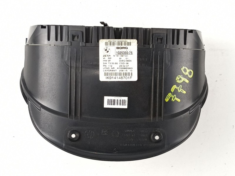 Recambio de cuadro instrumentos para bmw serie 3 berlina (e90) 320d referencia OEM IAM 9141487 102535075 