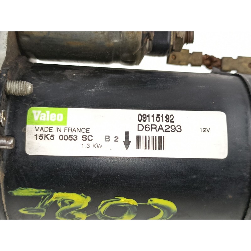 Recambio de motor arranque para opel astra h berlina 1.6 16v referencia OEM IAM 6202075 09115192 93189230