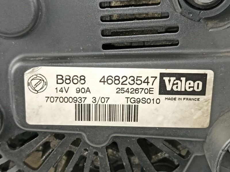 Recambio de alternador para fiat doblo (119) 1.3 16v jtd cat referencia OEM IAM 46823547 TG9S010 