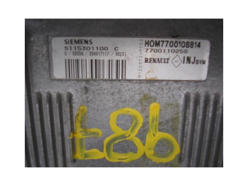 Recambio de centralita : renault clio : 1.4-g/e7j (74,8cv) 5p [1999] para renault clio 1.4-g/e7j referencia OEM IAM S115301100C 