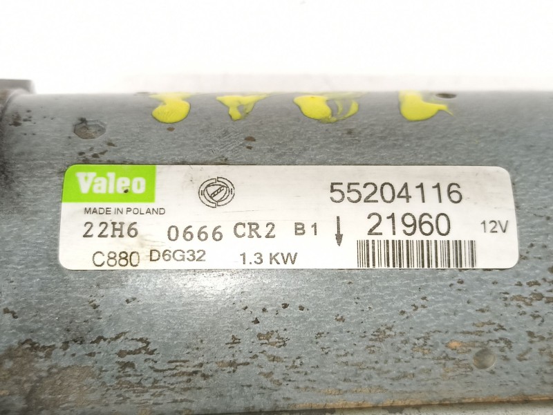 Recambio de motor arranque para fiat doblo (119) 1.3 16v jtd cat referencia OEM IAM 55204116  
