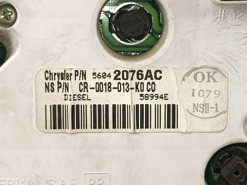 Recambio de cuadro instrumentos para jeep gr.cherokee (wj/wg) 3.1 td cat referencia OEM IAM 56042076AC CR0018013K0C0 