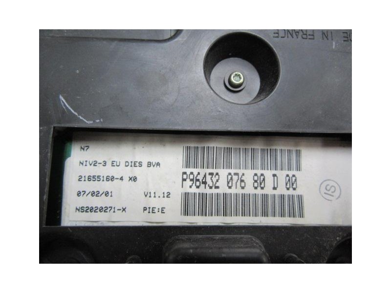 Recambio de cuadro instrumentos : citroen xsara : 2.0 d-km2 (108,8 cv)5p [2001] para citroen xsara 2.0 d-km2  (108,8 cv referenc