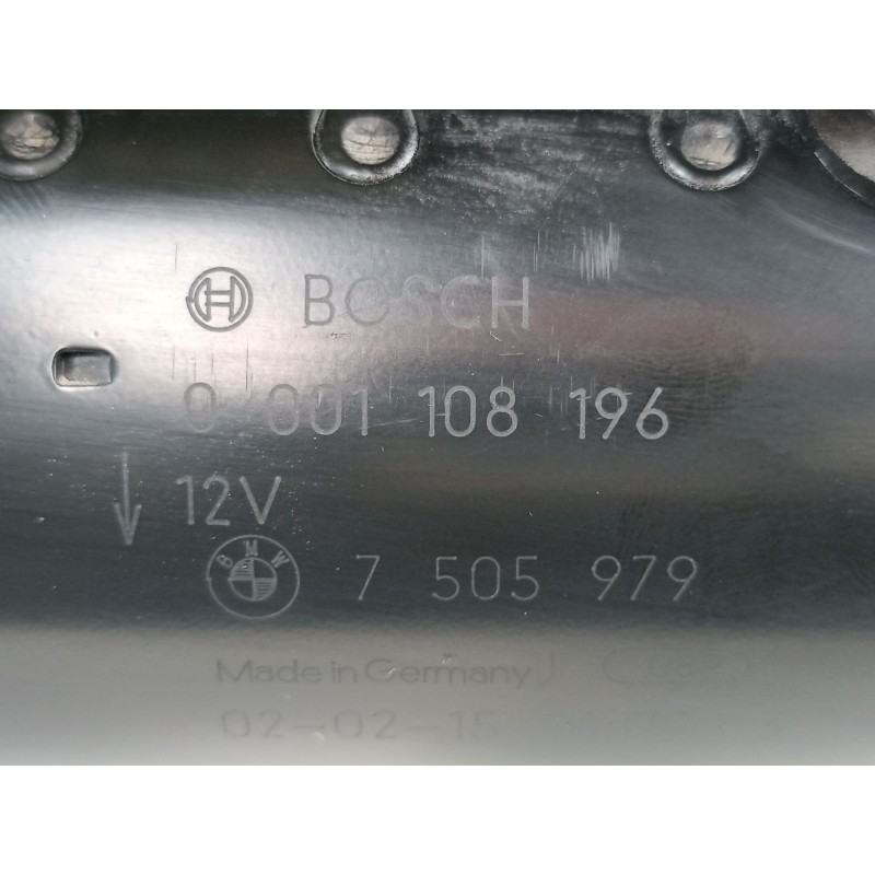 Recambio de motor arranque para bmw 318 1.8 g referencia OEM IAM 7505979 0001108196 12427505979