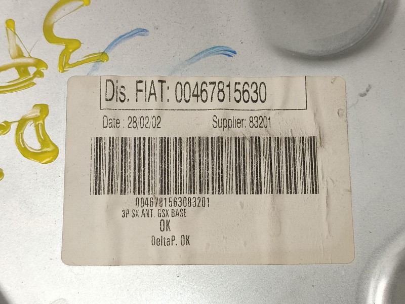 Recambio de elevalunas delantero izquierdo para fiat stilo 1.4 g referencia OEM IAM 46781563  46831653