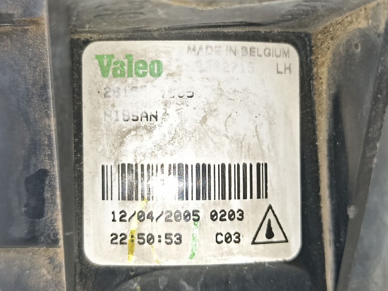 Recambio de antiniebla izquierdo para nissan almera ii hatchback (n16) 2.2 dci referencia OEM IAM 261558990A 89202715 