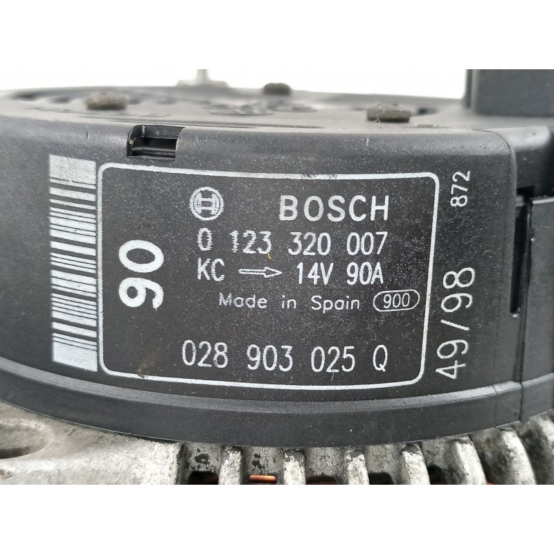Recambio de alternador para seat cordoba berlina (6k2) 1.6 referencia OEM IAM 028903025Q 0123320007 