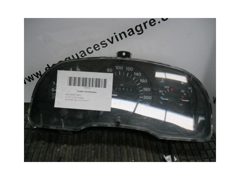 Recambio de cuadro instrumentos : opel astra : 1.7 td 1.7 td (x17dtl) [1997] para opel astra 1.7 td 1.7 td (x17dtl) referencia O