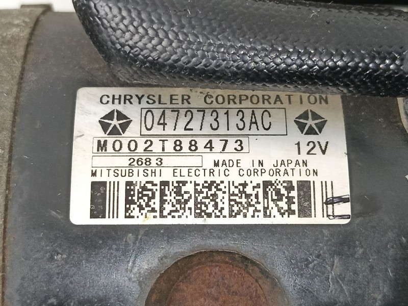 Recambio de motor arranque para chrysler voyager (rg) 2.5 crd cat referencia OEM IAM 4727313AC M002T88473 
