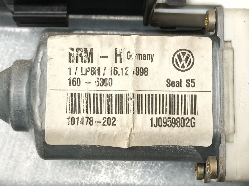 Recambio de elevalunas delantero derecho para seat toledo (1m2) 1.9 tdi referencia OEM IAM 1J0959802G 1M0837756 9776101436202