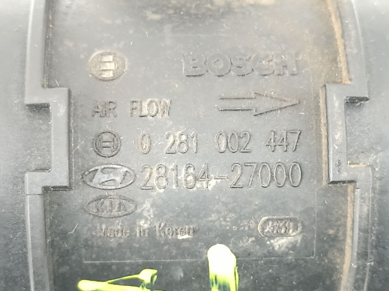 Recambio de caudalimetro para hyundai elantra (xd) 2.0 crdi comfort (4-ptas.) referencia OEM IAM 2816427000 0281002447 