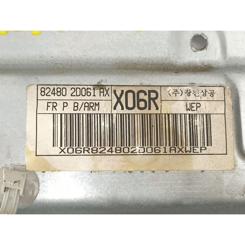 Recambio de elevalunas delantero derecho para hyundai elantra (xd) 2.0 crdi gls (4-ptas.) referencia OEM IAM 824802D061  