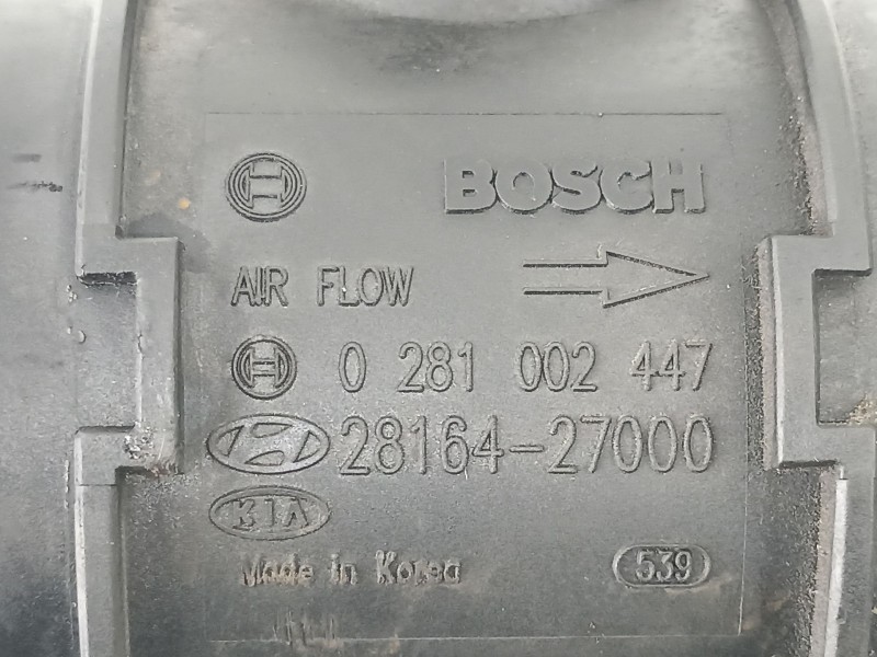 Recambio de caudalimetro para hyundai elantra (xd) 2.0 crdi gls (4-ptas.) referencia OEM IAM 2816427000 0281002447 