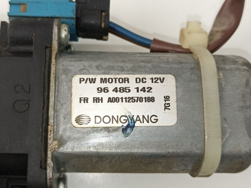 Recambio de elevalunas delantero derecho para chevrolet matiz 1.0 cat referencia OEM IAM 96601566  96485142