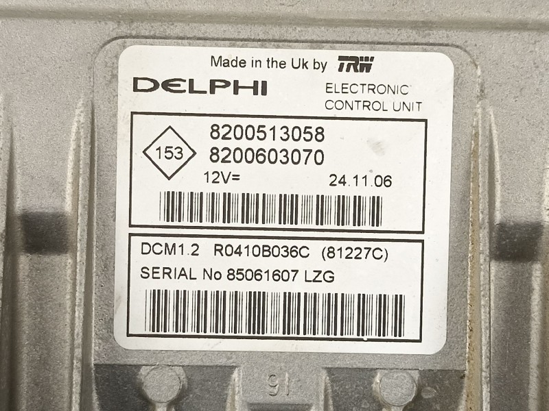 Recambio de centralita para dacia logan 1.5 dci referencia OEM IAM 8200513058  8200603070