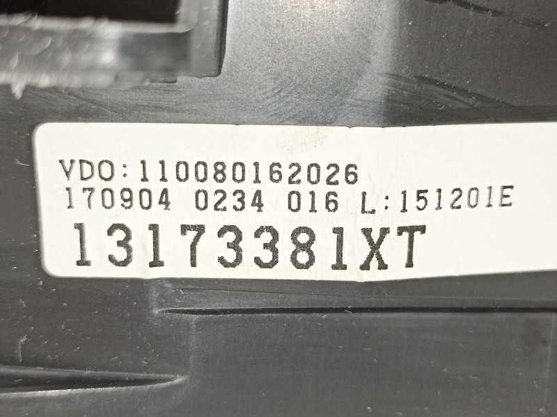 Recambio de cuadro instrumentos para opel meriva 1.7 16v cdti referencia OEM IAM 13173381XT 87001437 110080162026