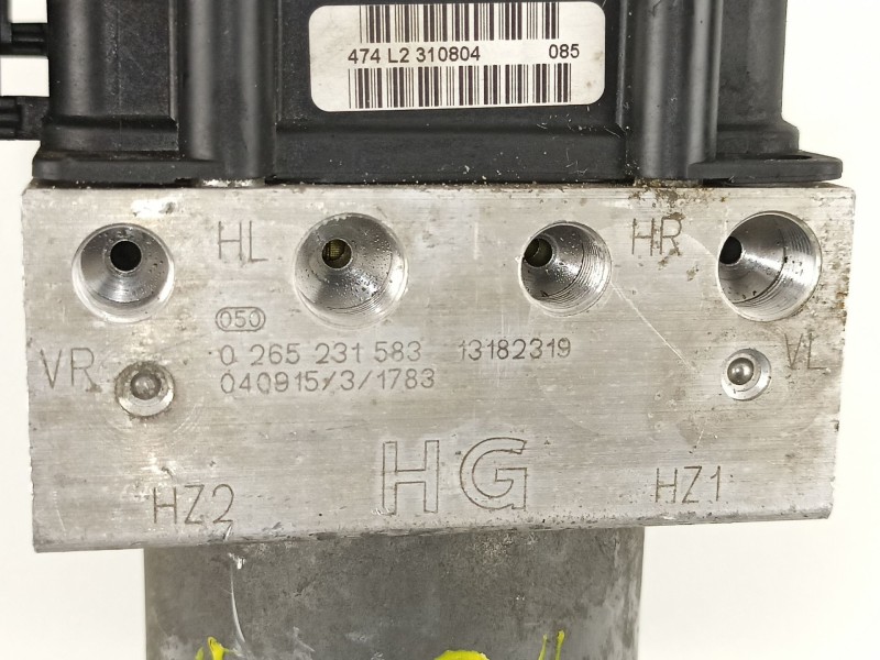 Recambio de abs para opel meriva 1.7 16v cdti referencia OEM IAM 13182319 0265231583 
