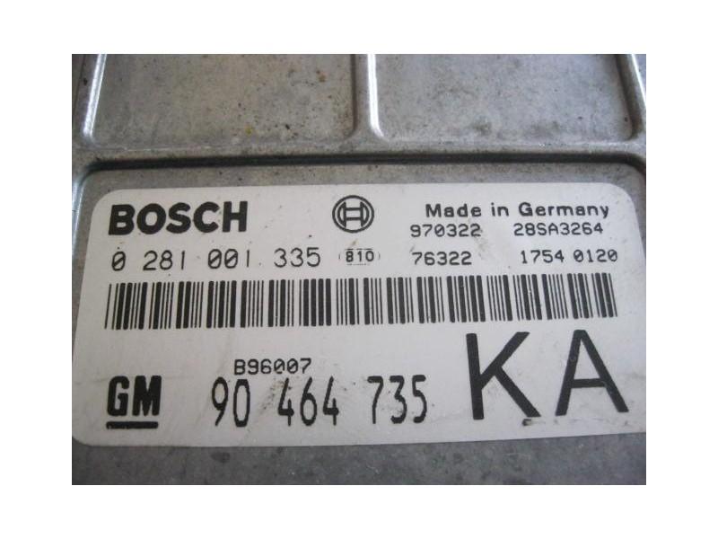 Recambio de centralita : opel vectra : 2.0 d-x20dtl (81,6cv) 4p [1997] para opel vectra 2.0 d-x20dtl referencia OEM IAM 02810013