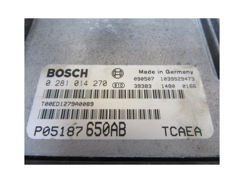 Recambio de centralita : jeep patriot : 2.0 tdi [2010] para jeep patriot 2.0 tdi referencia OEM IAM 0281014270  