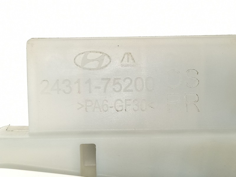 Recambio de manilla trasera derecha para hyundai kona ( os,ose,osi ) 1.6 gdi hybrid referencia OEM IAM 2431175200  