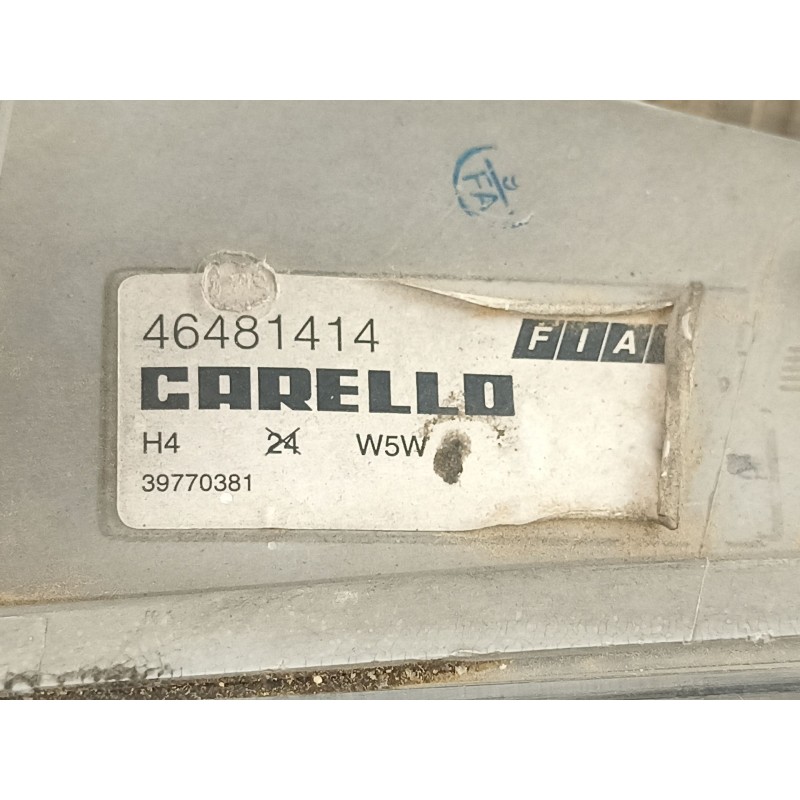 Recambio de faro izquierdo para fiat punto berl. (176) 1.7 turbodiesel cat referencia OEM IAM 46481414 36470748 39770381