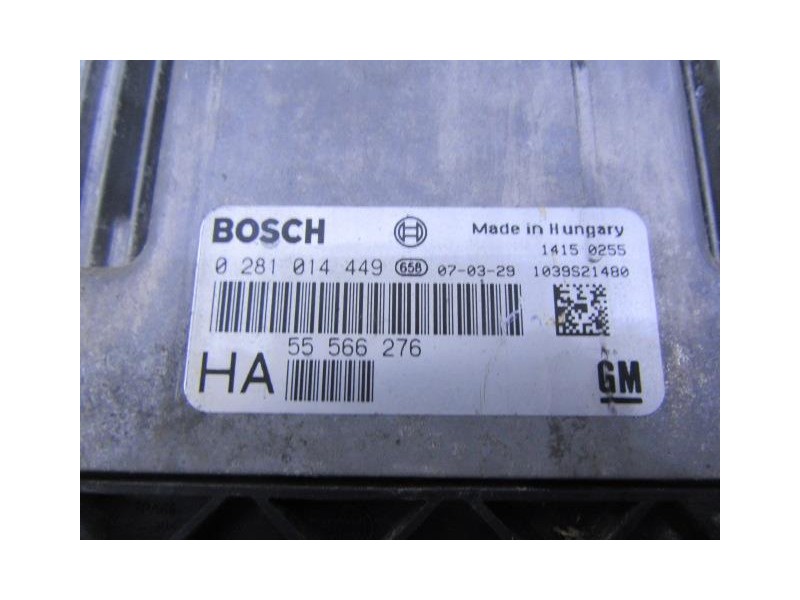 Recambio de centralita : opel vectra : 1.9 tddi (150cv) 6v [2007] para opel vectra 1.9 tddi 6v referencia OEM IAM 0281014449BOSC