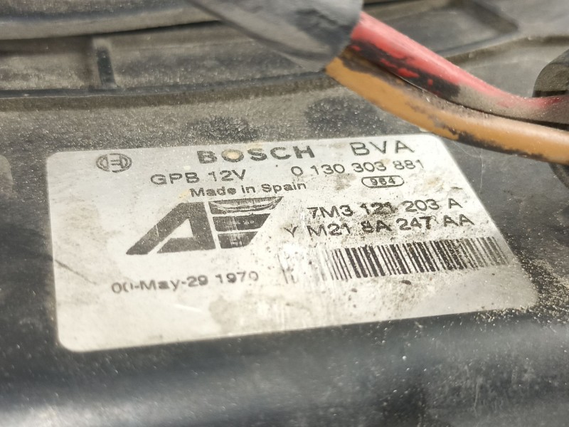 Recambio de electroventilador para ford galaxy (vx) 1.9 tdi referencia OEM IAM 7M3121203A 0130303881 YM218A247AA