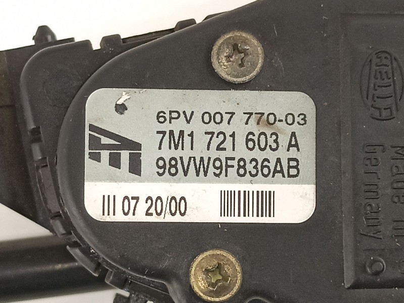 Recambio de potenciometro aceleracion para ford galaxy (vx) 1.9 tdi referencia OEM IAM 7M1721603A 6PV00777003 98VW9F836AB