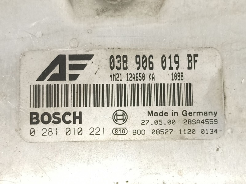 Recambio de centralita para ford galaxy (vx) 1.9 tdi referencia OEM IAM 038906019BF 0281010221 YM2112A650KA