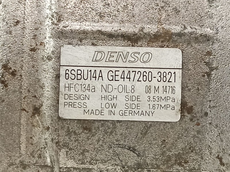 Recambio de compresor aire acondicionado para bmw serie 3 berlina (e90) 320d referencia OEM IAM 4472603821 6SBU14A GE4472603821