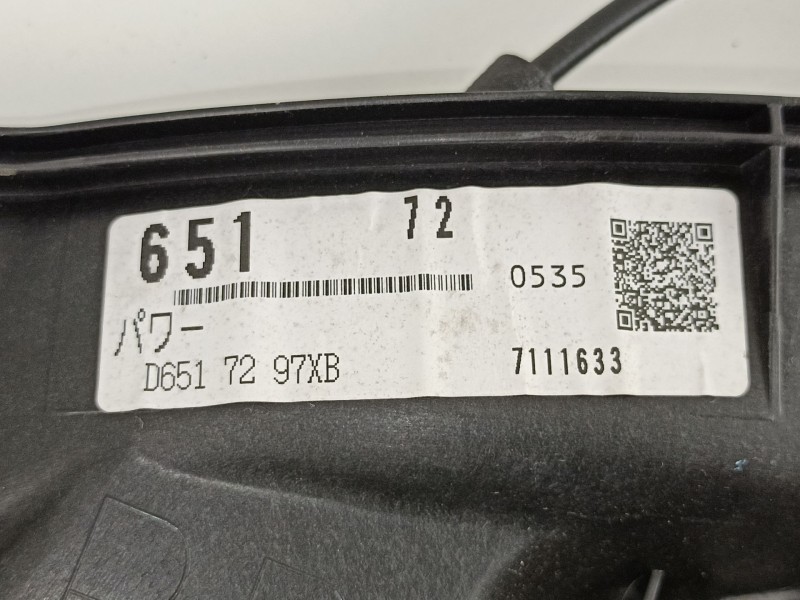 Recambio de elevalunas trasero derecho para mazda 2 (de) 1.5 g /zy 103 cv 5puertas 5velocidades referencia OEM IAM D6517297XB 71