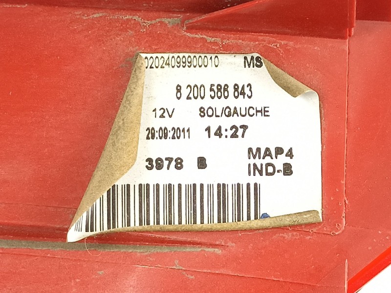 Recambio de piloto trasero izquierdo para renault clio grandtour business referencia OEM IAM 8200586843  