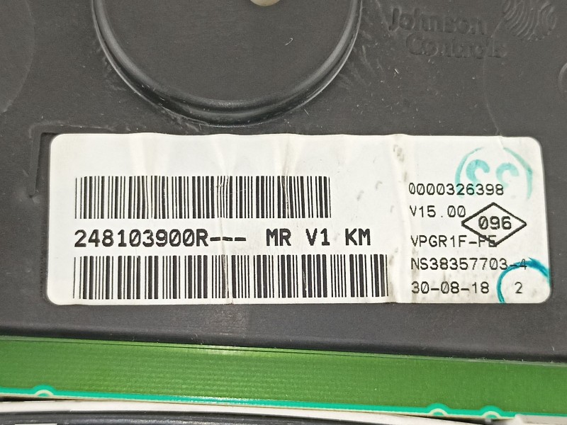 Recambio de cuadro instrumentos para dacia dokker ambiance referencia OEM IAM 248103900R  