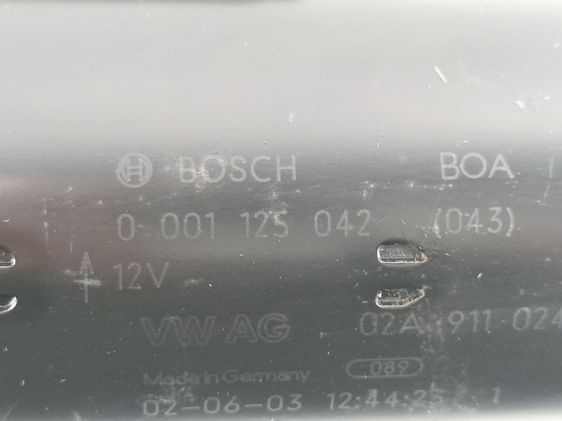 Recambio de motor arranque para seat toledo (1m2) 1.9 tdi referencia OEM IAM 02A911024D 0001125042 