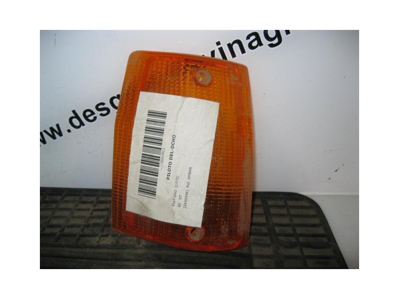 Recambio de piloto del-dcho : fiat uno : 80 gt [1970] para fiat uno 80  gt referencia OEM IAM TULIPA-AMBAR  