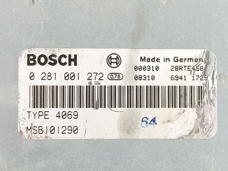Recambio de centralita para land rover range rover (lp) 2.5 dt (100kw) referencia OEM IAM MSB101290 0281001272 