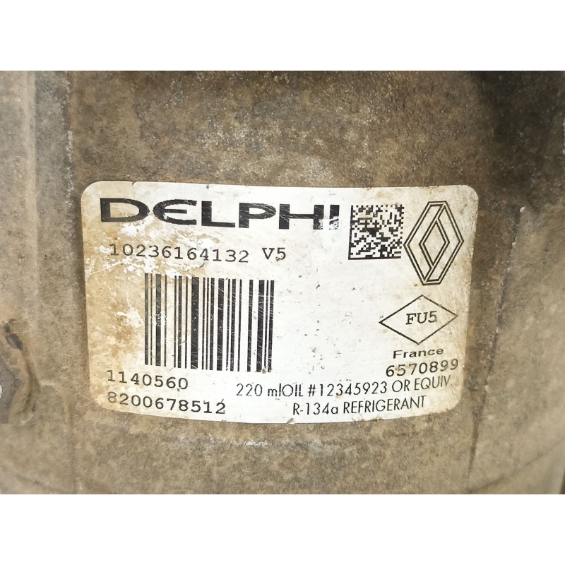 Recambio de compresor aire acondicionado para renault trafic ii caja/chasis 1.9 dci referencia OEM IAM 8200678512 6560630 114056