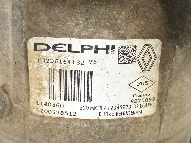 Recambio de compresor aire acondicionado para renault trafic ii caja/chasis 1.9 dci referencia OEM IAM 8200678512 6560630 114056