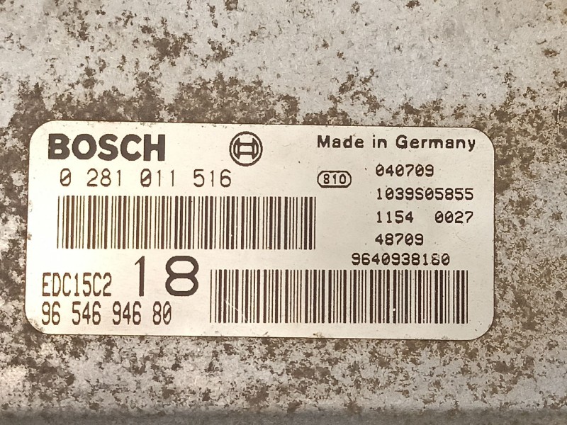 Recambio de centralita para peugeot 607 2.2 d referencia OEM IAM 9654694680 0281011516 9640938180